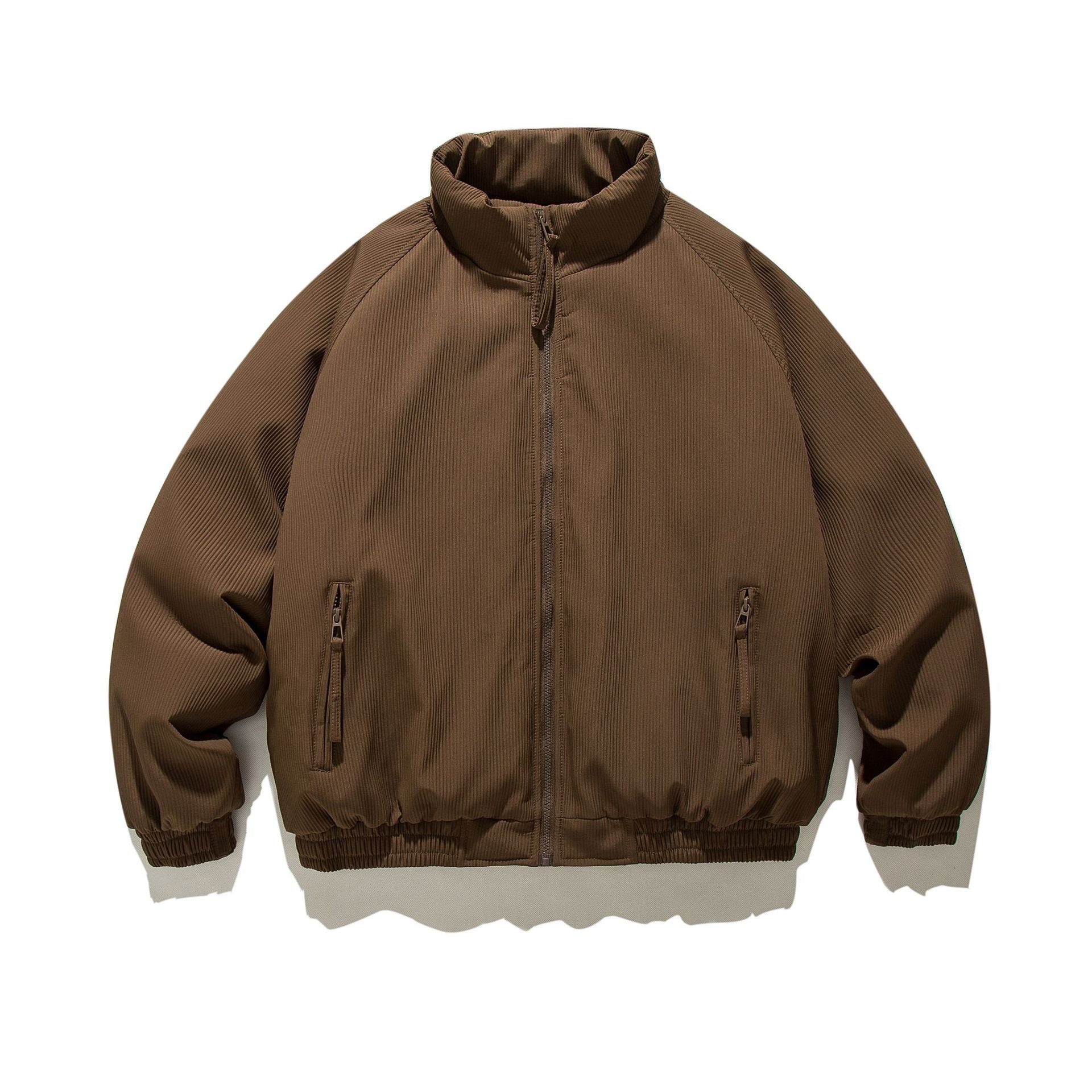 Vestiti casual in cotone imbottito Valstrend, abbigliamento trendy e comodo per uomo e donna, mostrati in dettaglio nell'immagine