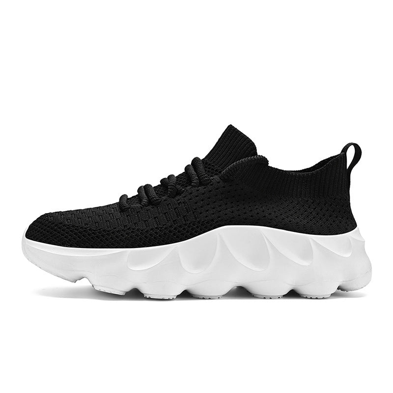 Scarpe sportive Flyknit Valstrend, calzature alte da ginnastica leggere e comode, design casual e resistente.
