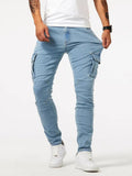 Pantaloni da lavoro casual uomo Valstrend con più tasche protettive, tessuto resistente e stile pratico per uso quotidiano.