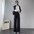 Pantaloni donna Valstrend a vita alta, a gamba dritta e wide leg, casual e comodi, in tessuto leggero e morbido.