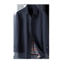 Winter Men's Down Jacket Medium Casual Mid-length Trench Coat