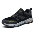 Scarpe da trekking sportive da uomo Valstrend, suola piatta e robusta, ideali per escursioni all'aperto e attività sportive.