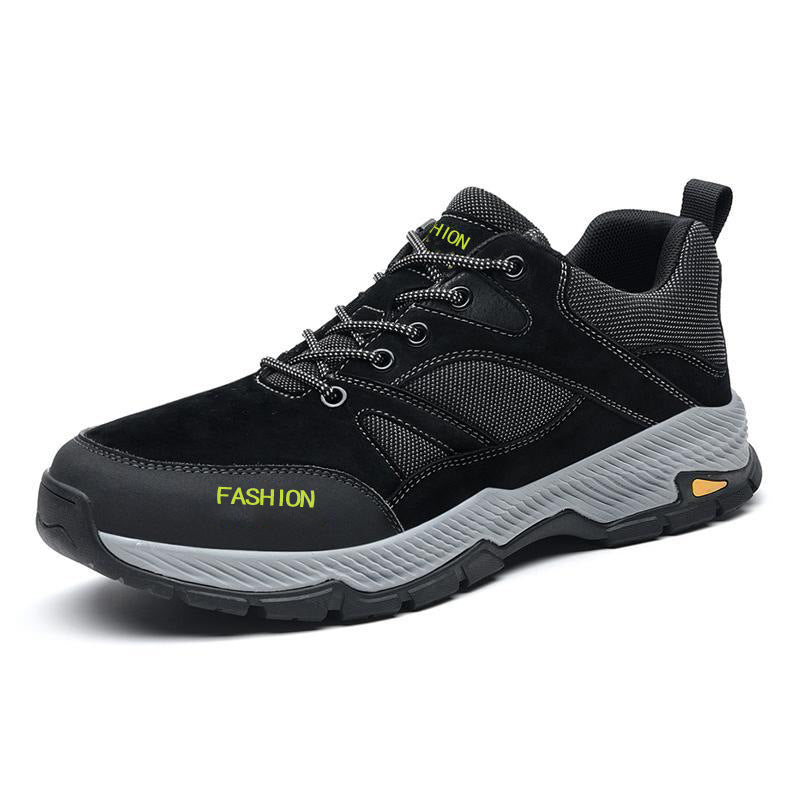 Scarpe da trekking sportive da uomo Valstrend, suola piatta e robusta, ideali per escursioni all'aperto e attività sportive.