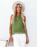 Round Neck Fashion Hollow Handmade Tassel Women's Vest