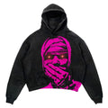Felpa con cappuccio unisex in fleece con stampa punk, design alla moda, marca Valstrend shop, visibile con dettagli di stampa e tessuto morbido.