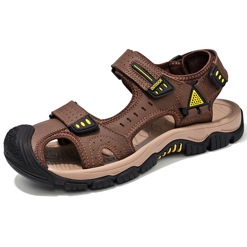 Sandali outdoor da uomo Valstrend per l'estate, con cinturino in tessuto e suola antiscivolo, ideali per avventure all'aperto.