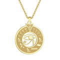 Collana in acciaio inossidabile con geroglifici egizi, stile elegante e dettagli raffinati, da Valstrend shop.