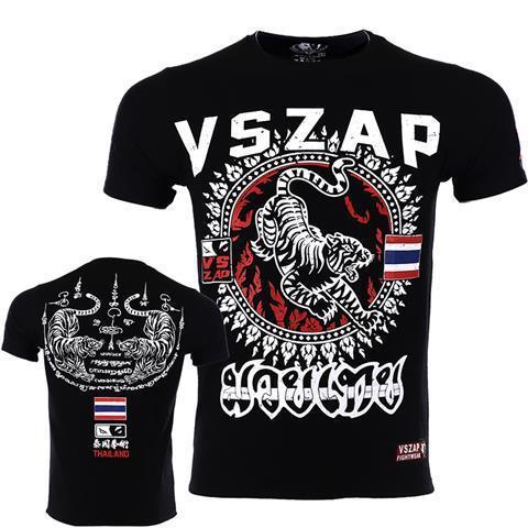 Thailand Thai Boxing Short Sleeve Tiger Fitness T-shirt Stretch Training Wear