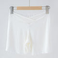 Summer Anti-exposure Belly Support Summer Thin Leggings Shorts Low Waist Plus Size
