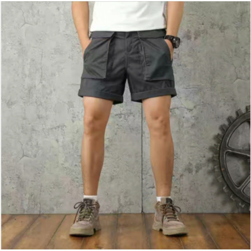 Salopette da uomo Valstrend con grandi tasche, stile retrò e vestibilità larga, moda casual e comoda.