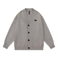 Cardigan a maglia a V girocollo in stile americano per primavera e autunno, marca Valstrend, dettaglio tessuto e colore beige