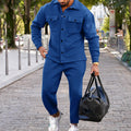 Completo uomo Valstrend in suede, giacca a due bottoni, tinta unita, slim fit, stile elegante e moderno.
