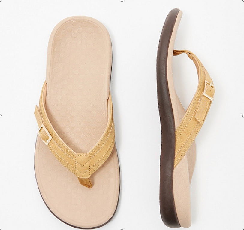 Infradito da donna Valstrend, ciabatte casual in PU con suola piatta, ideali per uso domestico e comfort quotidiano
