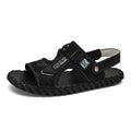 Sandali casual da uomo Valstrend, outdoor trendy, taglie forti, con cinturino in pelle e suola resistente.