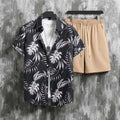 Shorts casual da uomo Valstrend in micro-elastico leggero, maniche corte e stile informale, perfetti per l'estate.