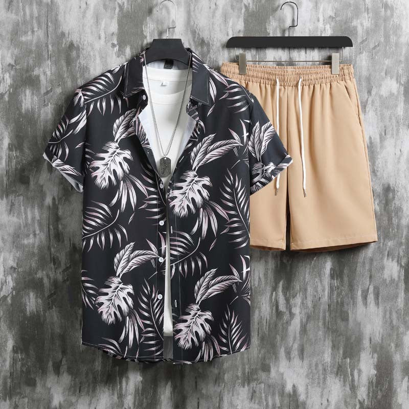 Shorts casual da uomo Valstrend in micro-elastico leggero, maniche corte e stile informale, perfetti per l'estate.
