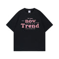 Fashion Brand Embroidered Letter Short Sleeve T-shirt High Street American Style