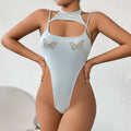 Giacca senza maniche trasparente con farfalle e strass, design a nido d'ape, vestito slim e elegante di Valstrend shop.