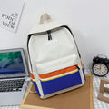 Zaino femminile grande capacità Valstrend, stile giapponese e coreano, con tasche multiple e design elegante, vista frontale.