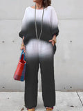 Completo donna in cotone e lino a gradient, due pezzi, abbigliamento moda Valstrend, vestito estivo elegante e confortevole