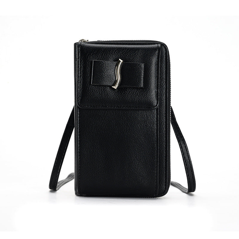 Borsa a tracolla leggera mini a uno spallaccio Valstrend, piccola e pratica, in tessuto resistente con dettagli colorati.