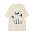 Funny Kitten Short Sleeve Boys Street Fashion Hair