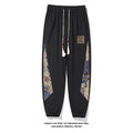 Pantaloni jogger plus size con motivo ananas a quadri e orso stile nazionale, sfondo bianco, marchio Valstrend shop
