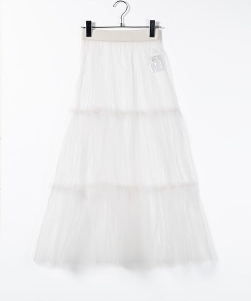 Women's Fashion Mesh A- Line Skirt