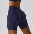 Shorts da yoga Valstrend Zechuang donna, aderenti e nude, stile europeo e americano, tessuto elastico e confortevole.