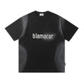 Contrast Color Spray Paint Tie-dyed Short Sleeve