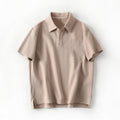 Camicia polo da uomo Valstrend in tinta unita, stile casual, colletto a polo, tessuto morbido e comodo, vista frontale.
