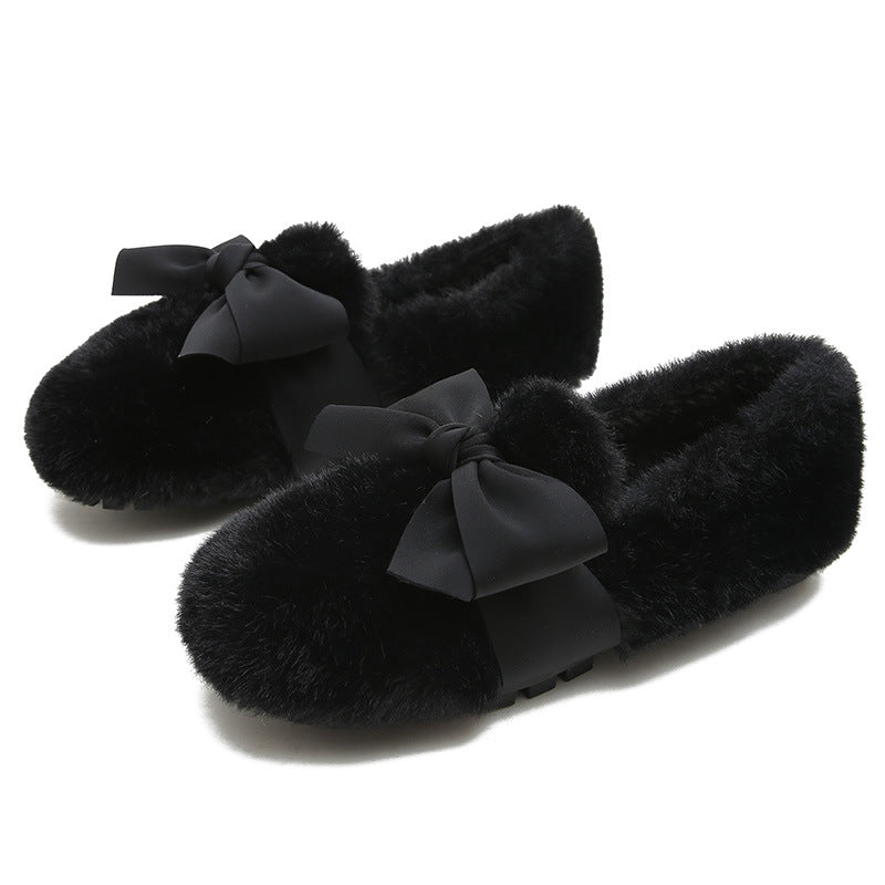 Scarpe femminili Xiangsheng imbottite e pelose Valstrend, calde e morbide ideali per l'inverno con fodera in pile.