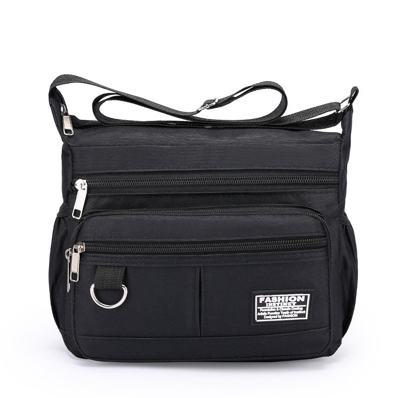 Borsa a tracolla uomo Valstrend, grande capacità, multi-strato con cerniera, design pratico e spazioso per uso quotidiano