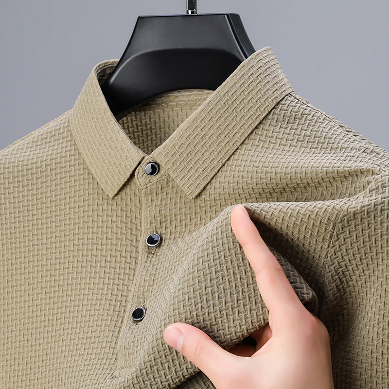 Maglietta polo da uomo estiva Valstrend, maniche corte, casual e comoda, tessuto leggero per look estivi informali
