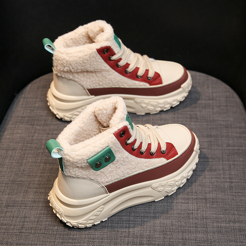 Scarpe casual valstraped con fodera in pile, suola rinforzata e design comodo, brand Valstrend.