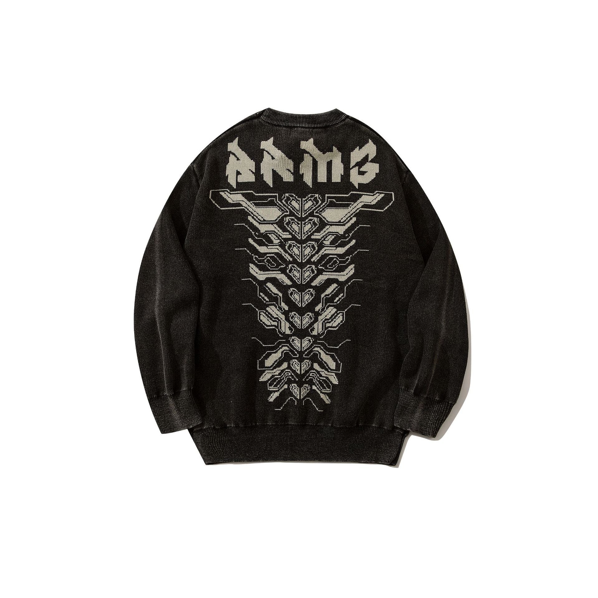 Round Neck Sweater Male Letter Loose