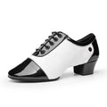 Scarpe da ballo da uomo Valstrend, scarpa da danza latina e square dance con suola morbida per uso indoor
