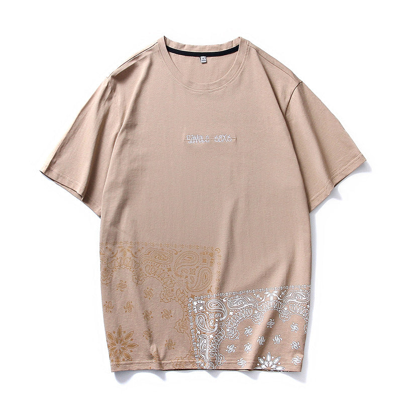 T-shirt estivo giapponese in cotone, vestibilità morbida e casual, colore bianco, marca Valstrend shop