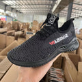 Scarpe da uomo Valstrend Flyknit stile coreano, scarpe casual trendy e comode, dettaglio tessuto e design moderno