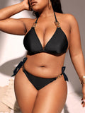 Women's High Waist XL Bikini Swimsuit