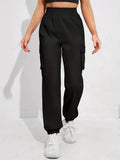 Pantaloni da lavoro donna Valstrend, larghi con cintura alta e tasche, abbigliamento professionale comodo e pratico.