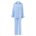 Pantaloni donna a palazzo Valstrend, stile elegante e alla moda, tessuto leggero e comodo, perfetti per un look sofisticato.