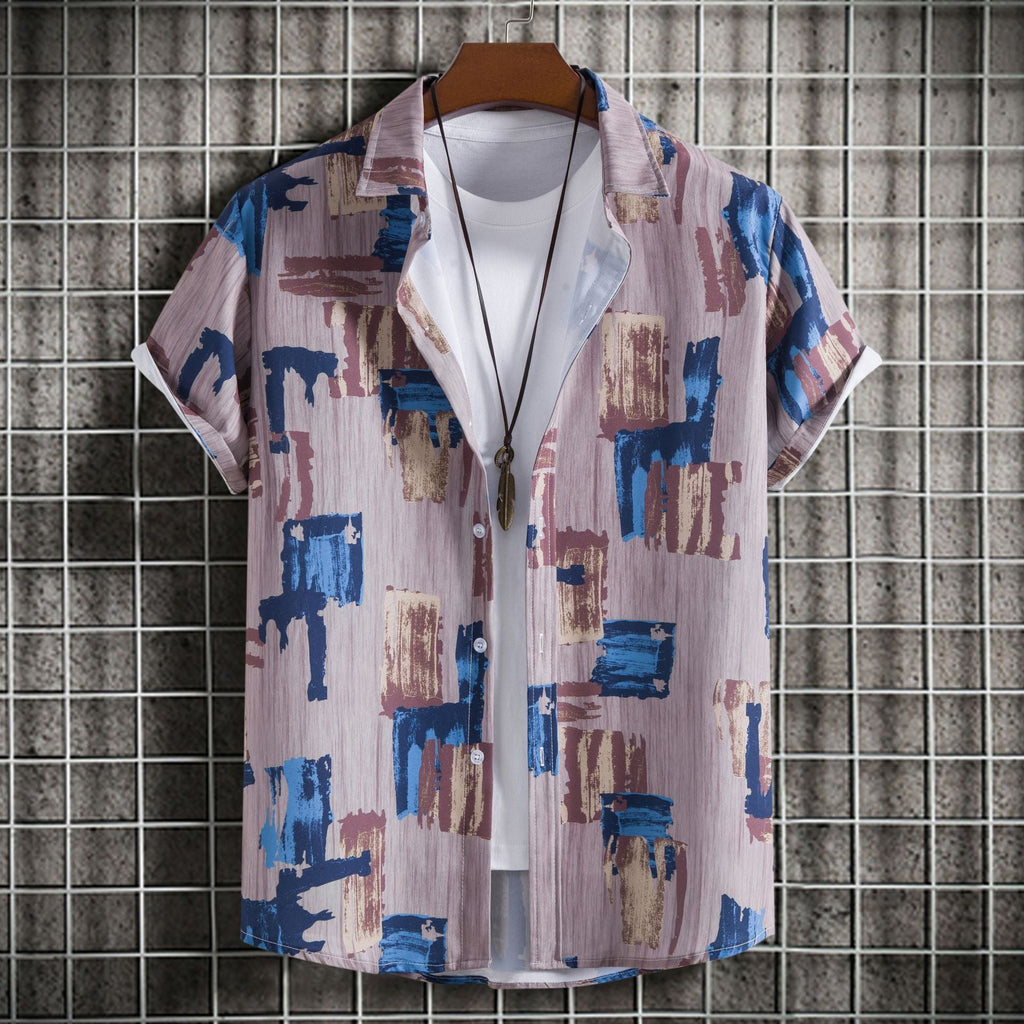 Maglietta uomo slim fit con stampa a maniche corte, marca Valstrend, tessuto leggero e design moderno.