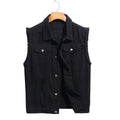 Giacca classica nera da moda Valstrend, senza maniche, stile elegante e moderno per look sofisticato e versatile.