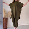 Felpa larga taglia comoda e casual in stile due pezzi, di marca Valstrend, mostrata in primo piano.