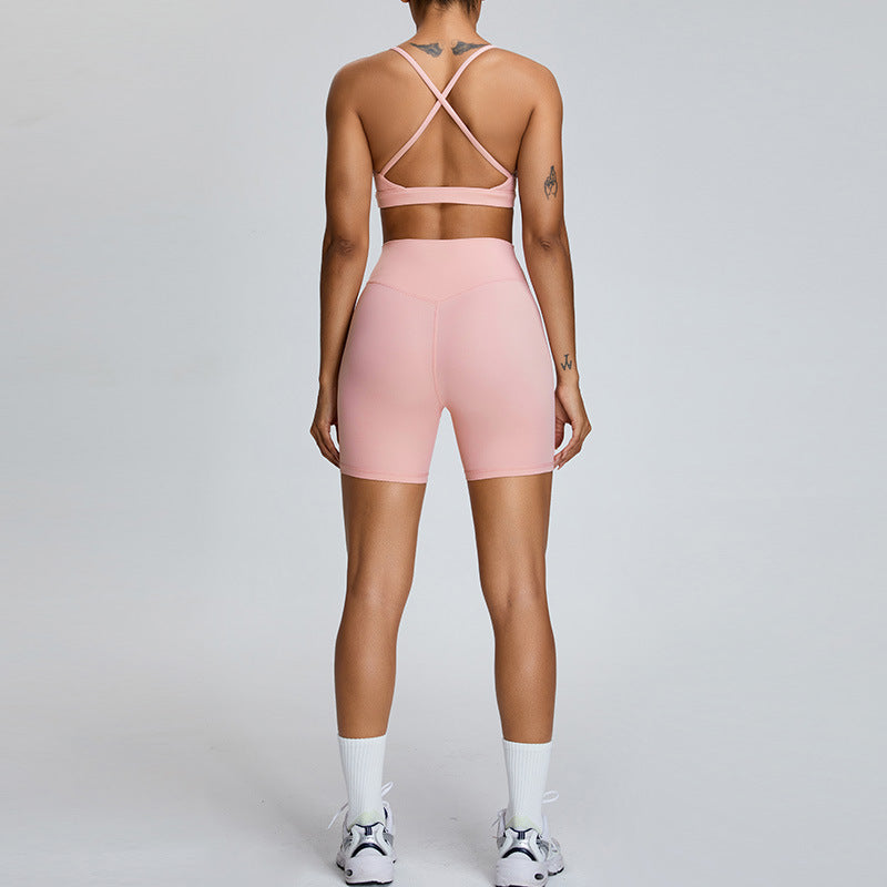 Perizoma modellante yoga ad alta vita Valstrend, ideali per esercizi, corsa e workout, in tessuto elastico e confortevole.