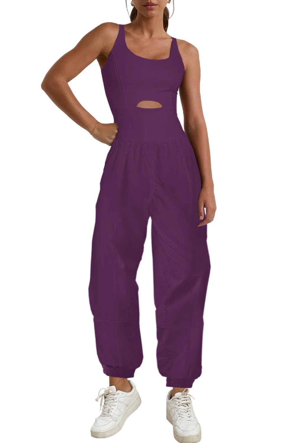 Women's Sleeveless Sports Suit Jumpsuit
