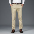 Pantaloni casual business da uomo di mezza età Valstrend, pantaloni larghi e comodi per occasioni informali e professionali