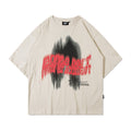 Letter Abstract Pattern Short Sleeve