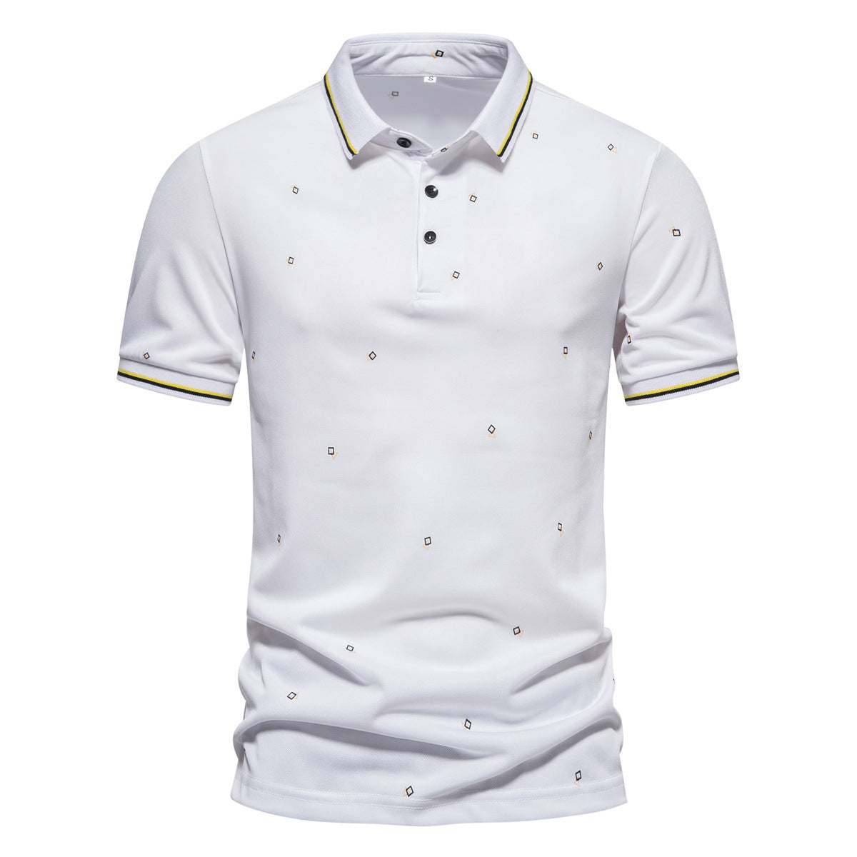 T-shirt polo uomo a maniche corte Valstrend estivo, traspirante e comoda, in stile casual con colletto.